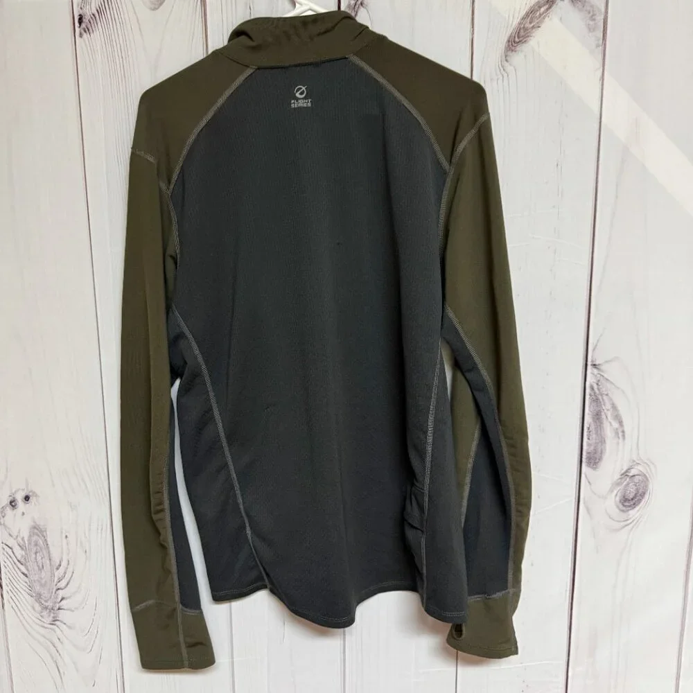 The North Face Flight Series 1/4 Zip Men’s‎ Large Olive Green Gray EUC